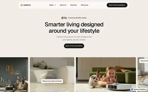 Homota - Website Template template preview