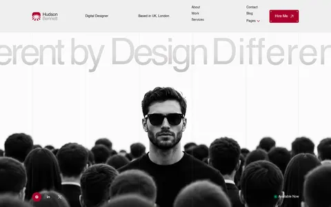 Hudson Bennett - Website Template template preview