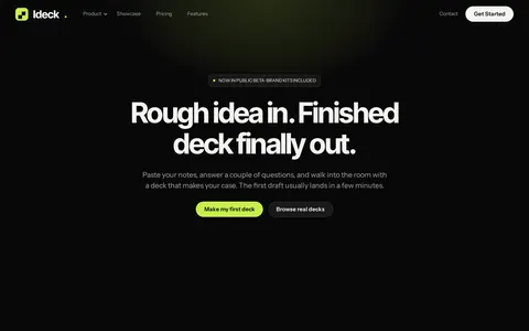 Ideck - Website Template template preview