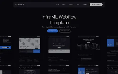 InfraML - Technology Website Template template preview