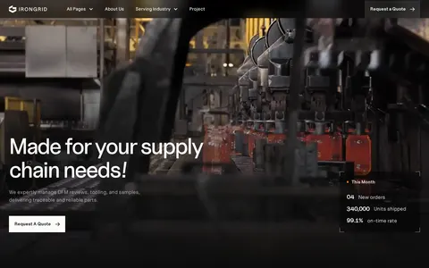 Irongrid - Home Services Website Template template preview