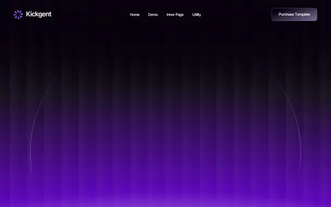 Kickgent - Website Template template preview