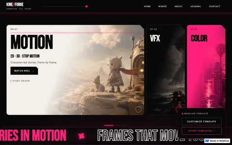 Kineforge - Portfolio & Agency Website Template template preview