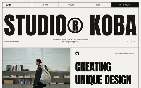 Koba - Website Template template preview