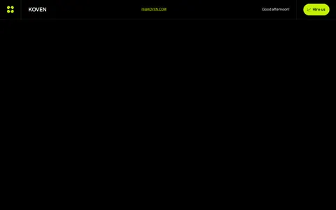Koven - Website Template template preview