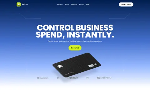 Krivvo - Technology Website Template template preview