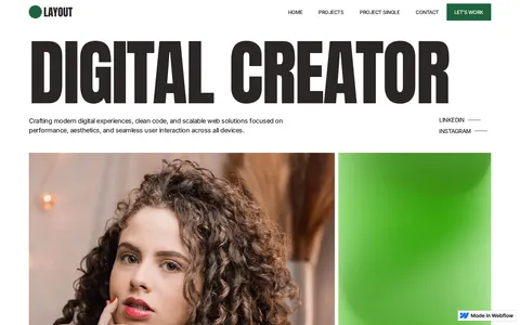 Layout - Website Template template preview