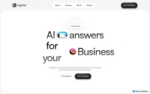 Lighter - Professional Services Website Template template preview