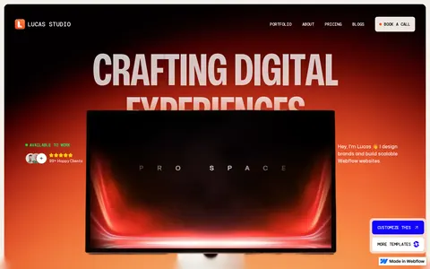 Lucas Studio - Portfolio & Agency Website Template template preview