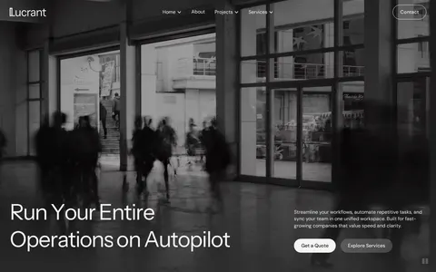 Lucrant - Technology Website Template template preview