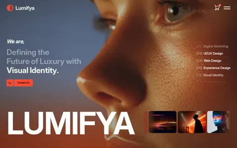 Lumifya - Portfolio & Agency Website Template template preview