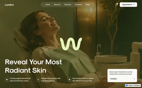 Lunéra - Medical Website Template template preview