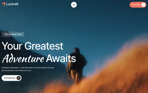 Luxtrail - Website Template template preview