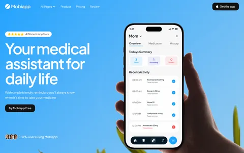 Mobiap - Website Template template preview