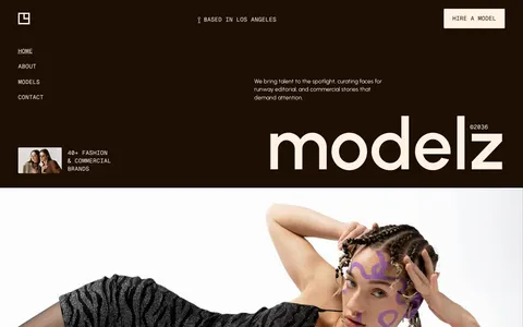 Modelz - Portfolio & Agency Website Template template preview