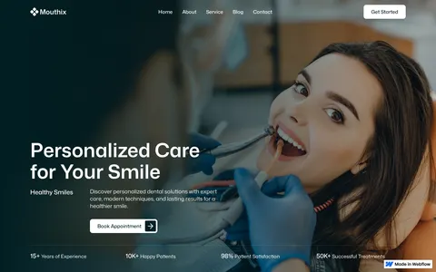 Mouthix - Medical Website Template template preview