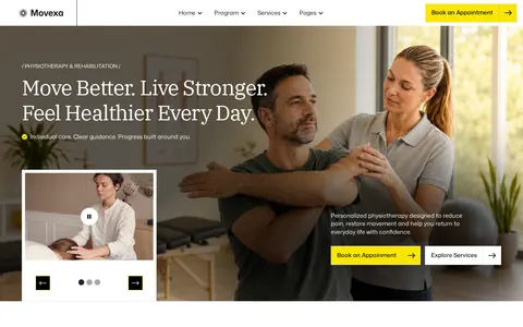 Movexxa - Website Template template preview