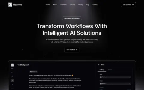 Neurova - Website Template template preview