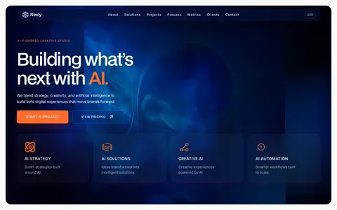 Nexly - Professional Services Website Template template preview