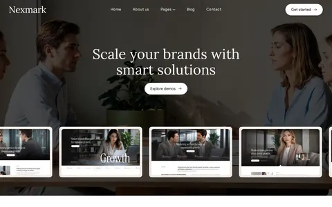 Nexmark - Professional Services Website Template template preview