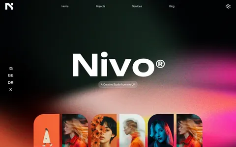 Nivo - Portfolio & Agency Website Template template preview