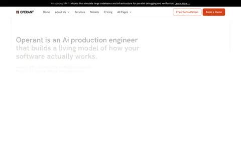 Operant - Website Template template preview