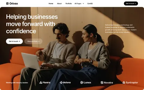 Orivex - Website Template template preview