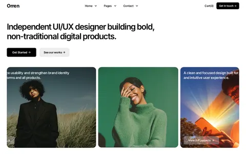 Orren. - Portfolio & Agency Website Template template preview