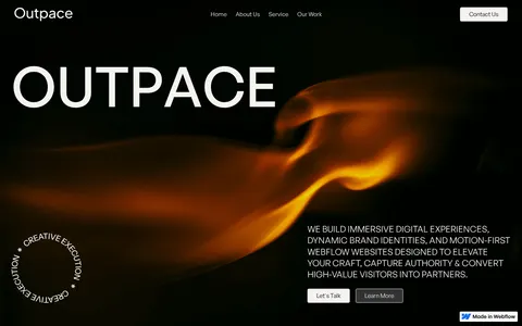 Outpace - Portfolio & Agency Website Template template preview