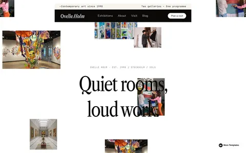 Ovelle holm - Arts & Entertainment Website Template template preview