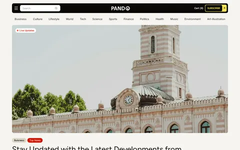 Pando X - Blog & Editorial Website Template template preview