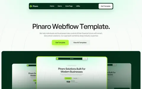 Pinaro - Website Template template preview