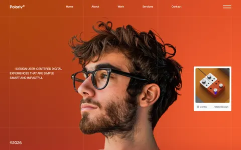 Poloriv - Portfolio & Agency Website Template template preview