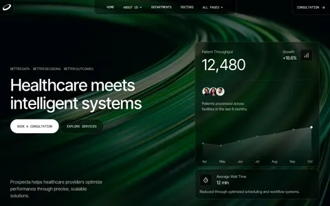 Prospecta - Medical Website Template template preview