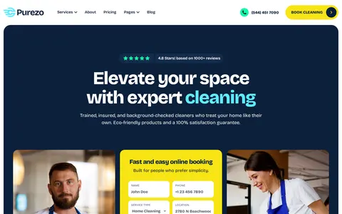 Purezo - Website Template template preview