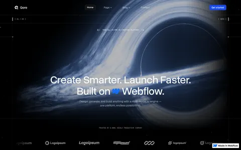 Qore - Technology Website Template template preview