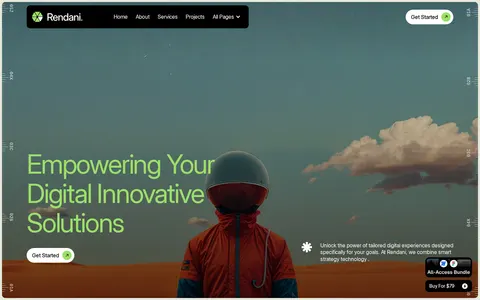 Rendani - Professional Services Website Template template preview