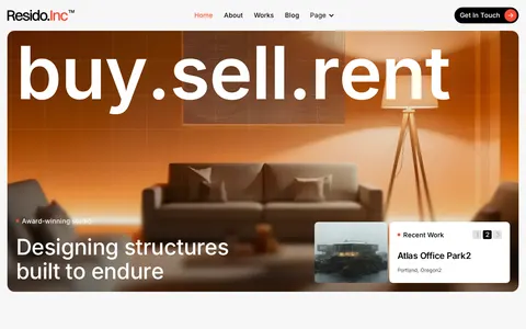 Resido - Technology Website Template template preview