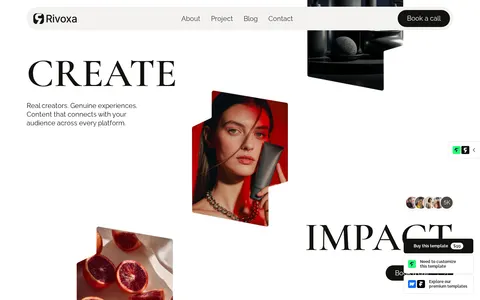 Rivoxa - Professional Services Website Template template preview