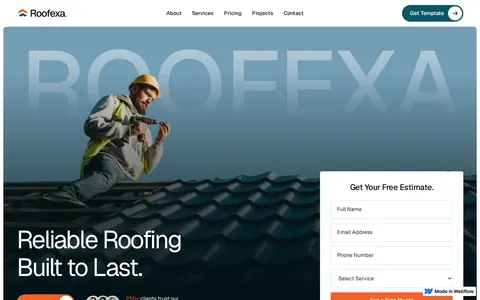 Roofexa - Website Template template preview