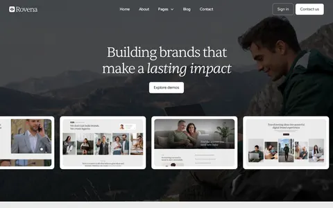 Rovena - Professional Services Website Template template preview