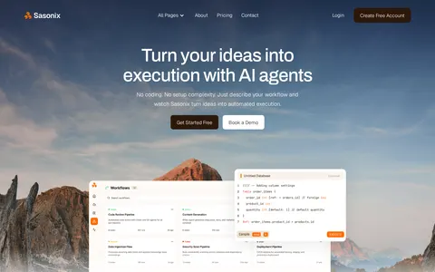Sasonix - Technology Website Template template preview