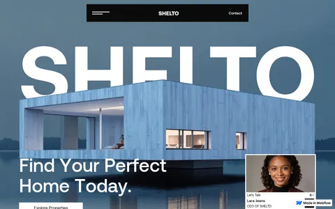 Shelto - Website Template template preview