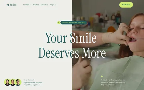 Smilex - Medical Website Template template preview