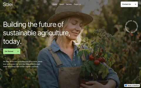 Solei - Website Template template preview