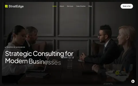 StratEdge - Website Template template preview