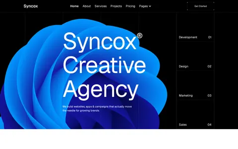 Syncox - Professional Services Website Template template preview