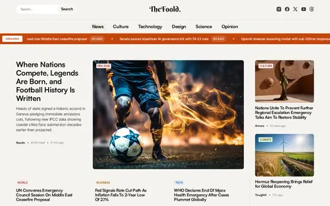 The Foold - Website Template template preview
