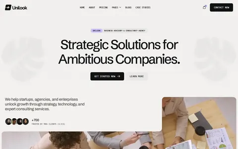 Unilook - Technology Website Template template preview