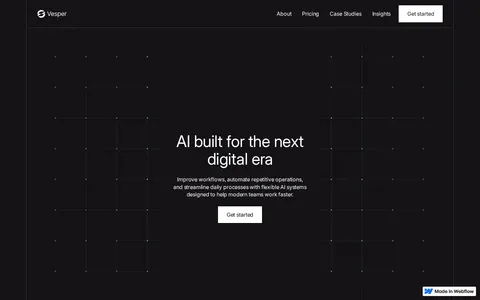 Vesper - Website Template template preview